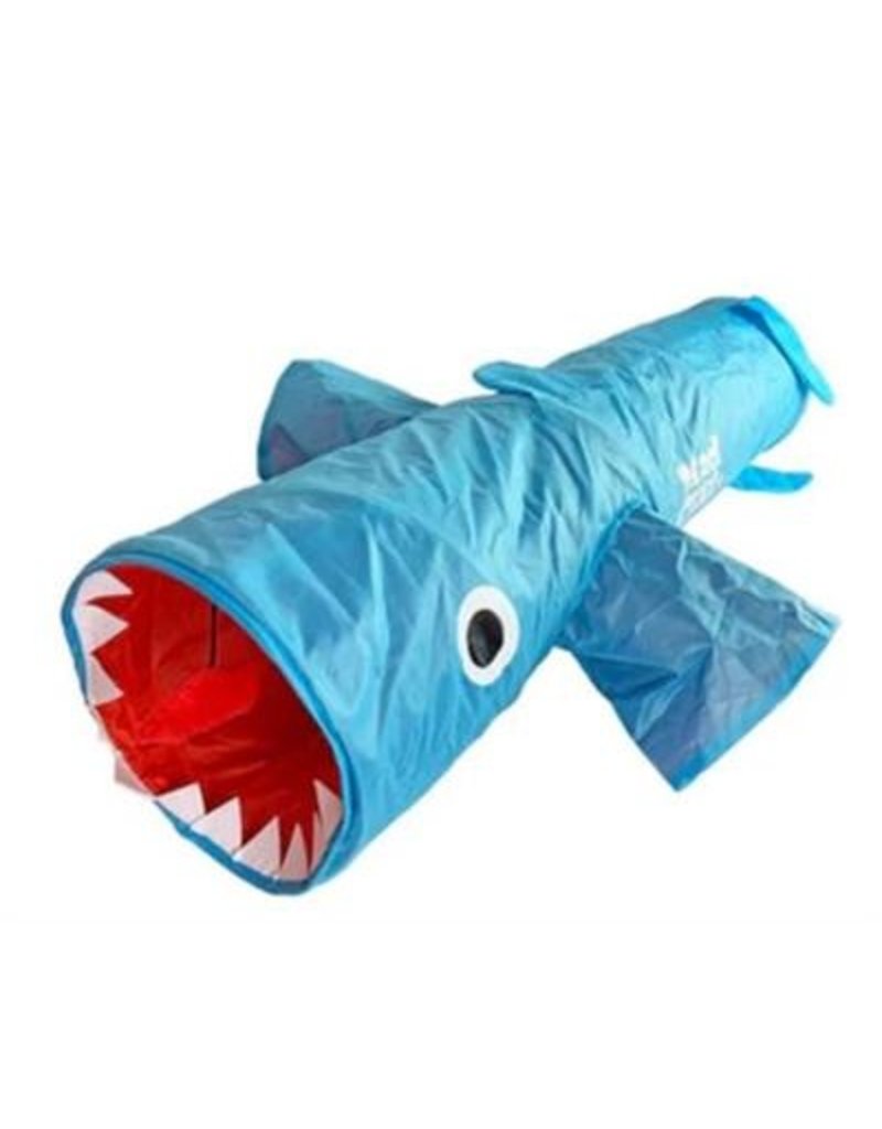 Mad Cat Jumpin Jaws Shark 38" in Play Tunnel