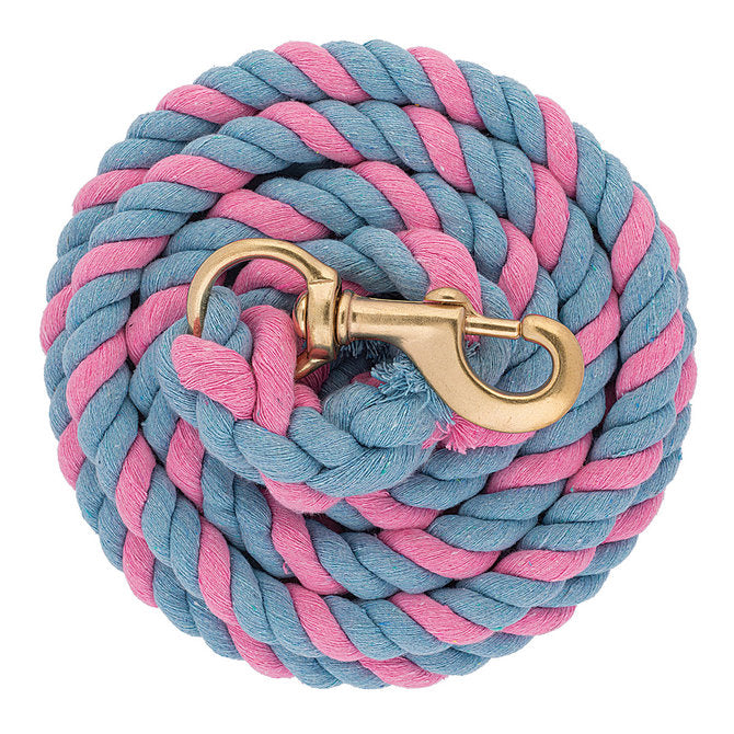 Weaver Leather Products Cotton Lead Ropes Pink/Blue w/SB 225 Snap