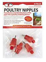 Miller Little Giant Poultry Nipples 4pack