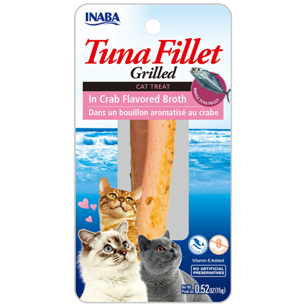Inaba .52oz Tuna Fillet in Crab Cat Treat