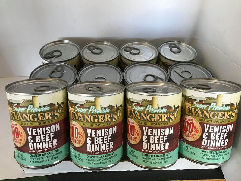 Evanger's Super Premium Venison & Beef Dinner 12.5oz cans