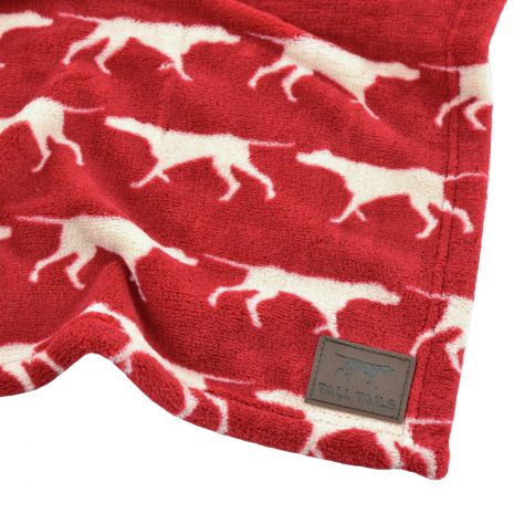 Tall Tails 30" x 40" Fleece Red Icon Blanket