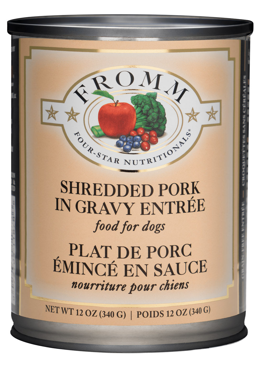 Fromm Family Four Star Shredded Pork Entree Canned Dog Food