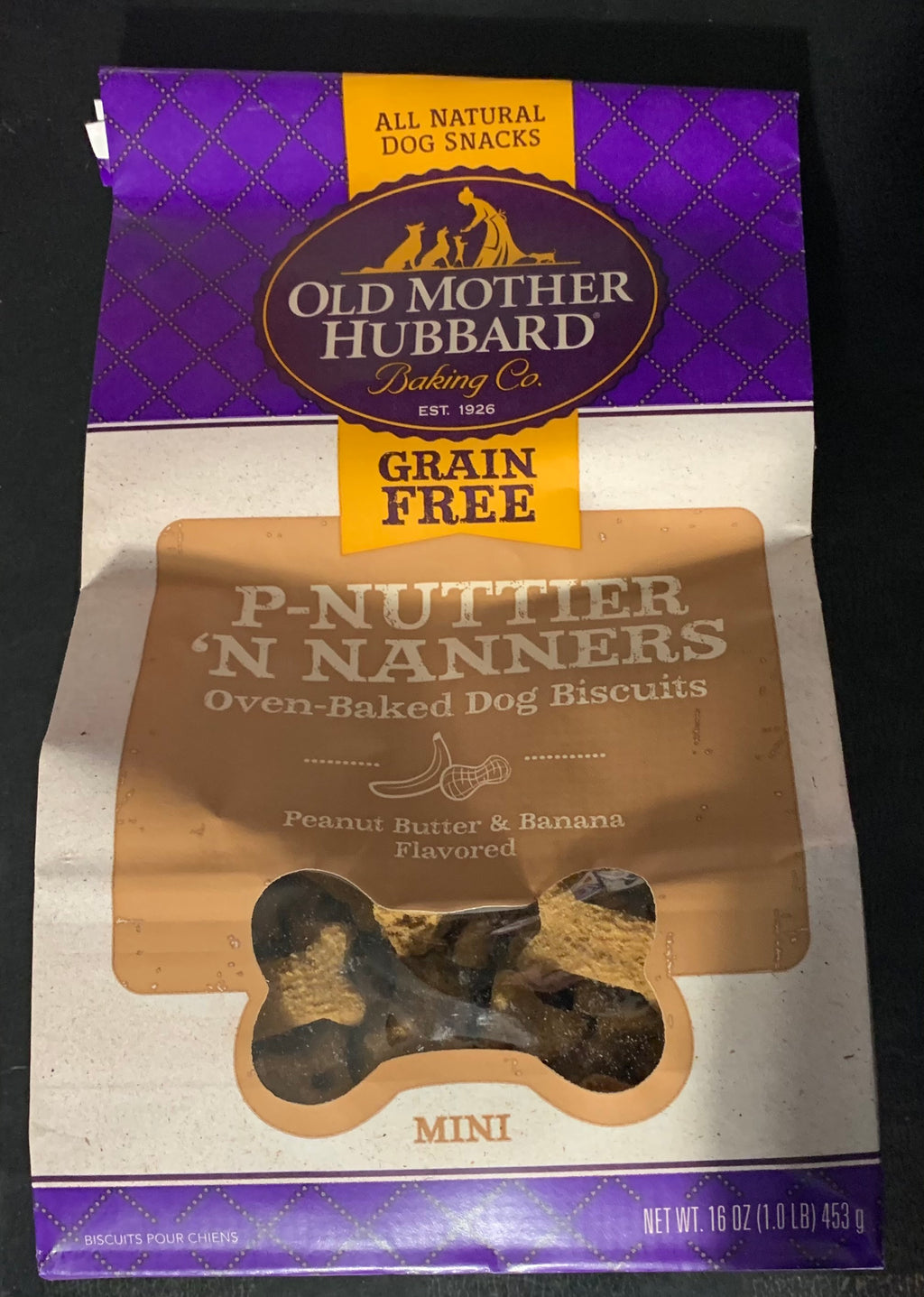 Old Mother Hubbard P-Nuttier 'N Nanners Oven Baked Dog Biscuit Treats