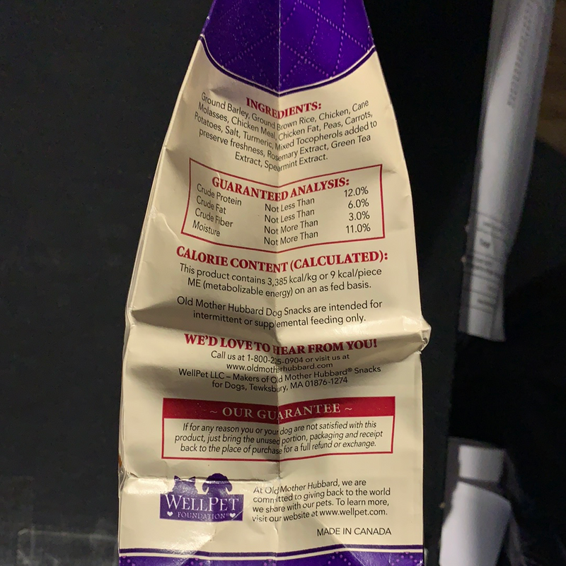 Old Mother Hubbard Mini Chicken Pot Pie Dog Biscuit Treats