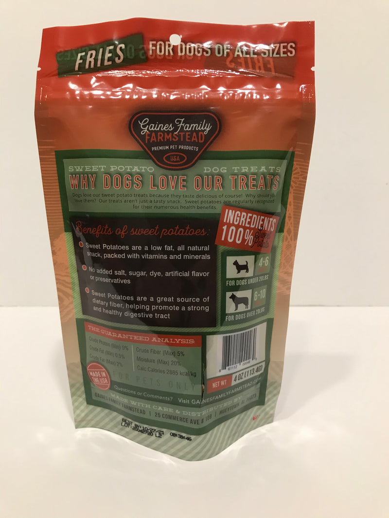 Gaines Family Dog Sweet Potato Fries