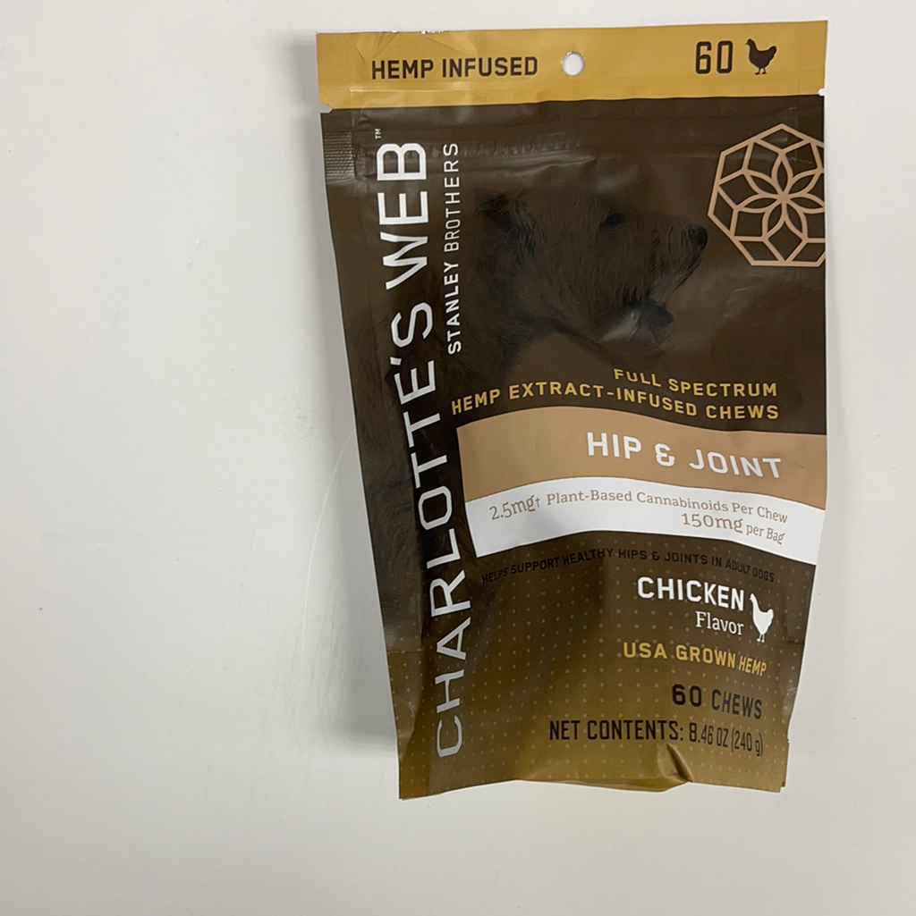 Charlotte's Web Hemp Infused Hip & Joint Chews for Dogs