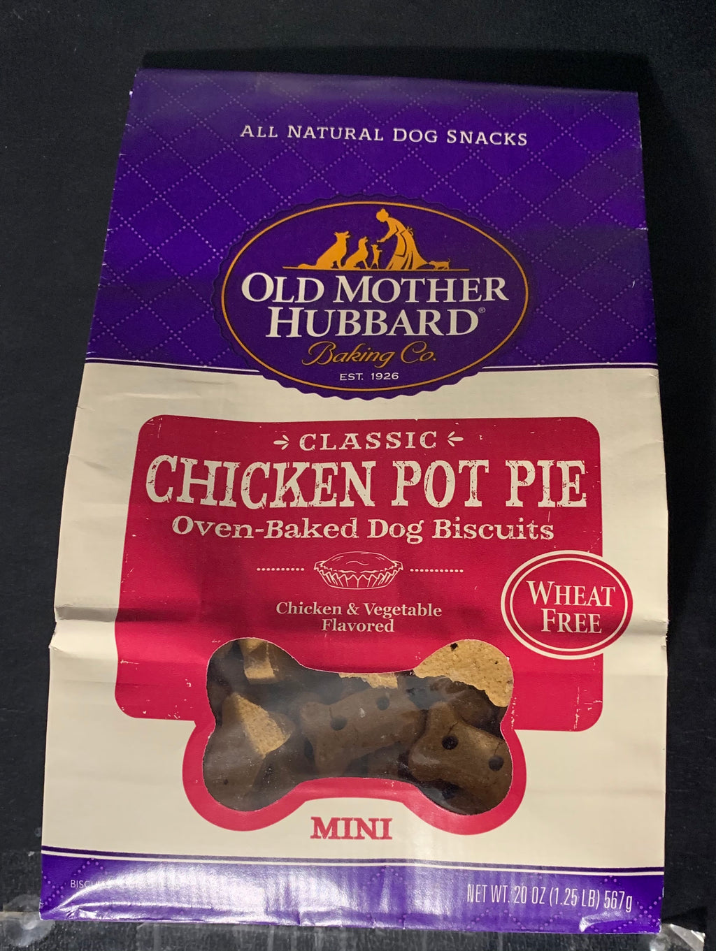Old Mother Hubbard Mini Chicken Pot Pie Dog Biscuit Treats