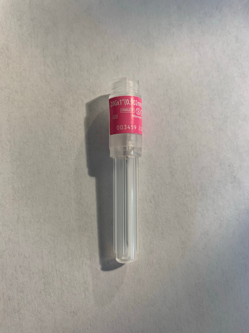 20 Gauge Pink Needle Each