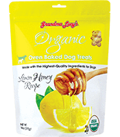 Grandma Lucy's Organic Lemon Honey Oven Baked Dog Treats 14oz