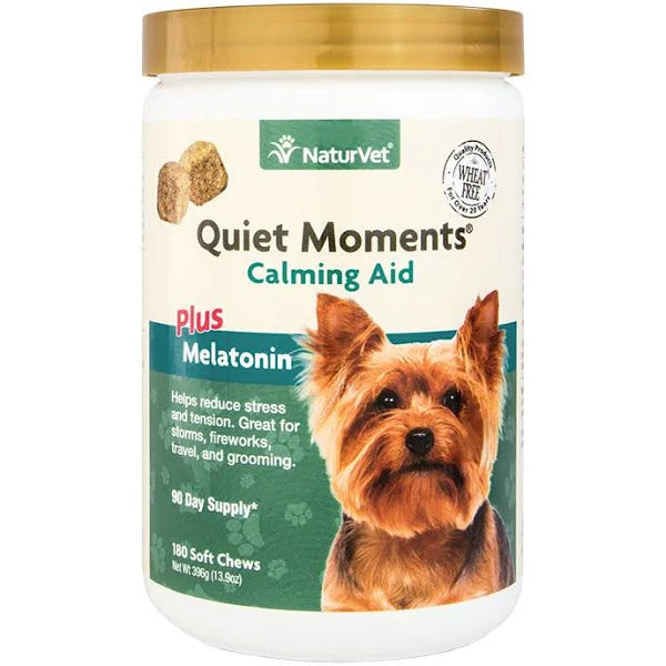 Naturvet 70ct Calming Aid w/Melatonin Soft Chew