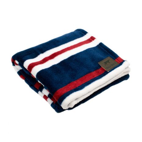 Tall Tails 30" x 40" Nautical Stripe Pattern Fleece Blanket
