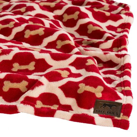 Tall Tails 30" x 40" Red Bone Fleece Blanket
