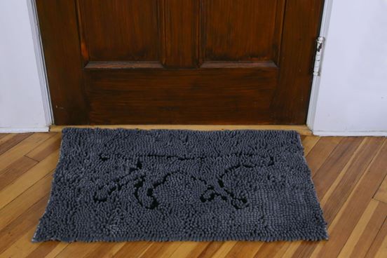Tall Tails 31x20 Wet Paws mat Charcoal (Grey)